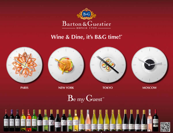 B&G Wine & Dine advertising campaign